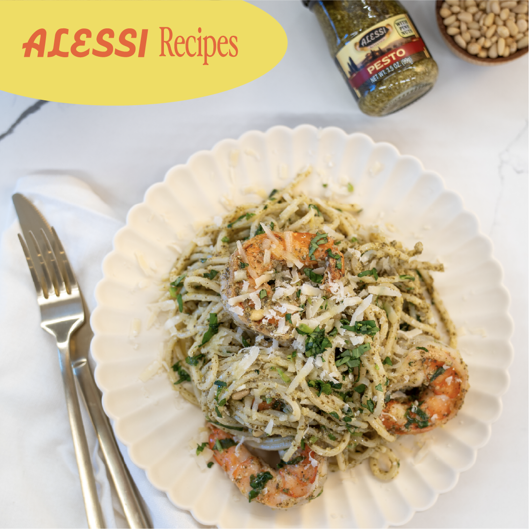 SHRIMP & PESTO PASTA