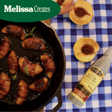 BACON WRAPPED BALSAMIC PEACHES