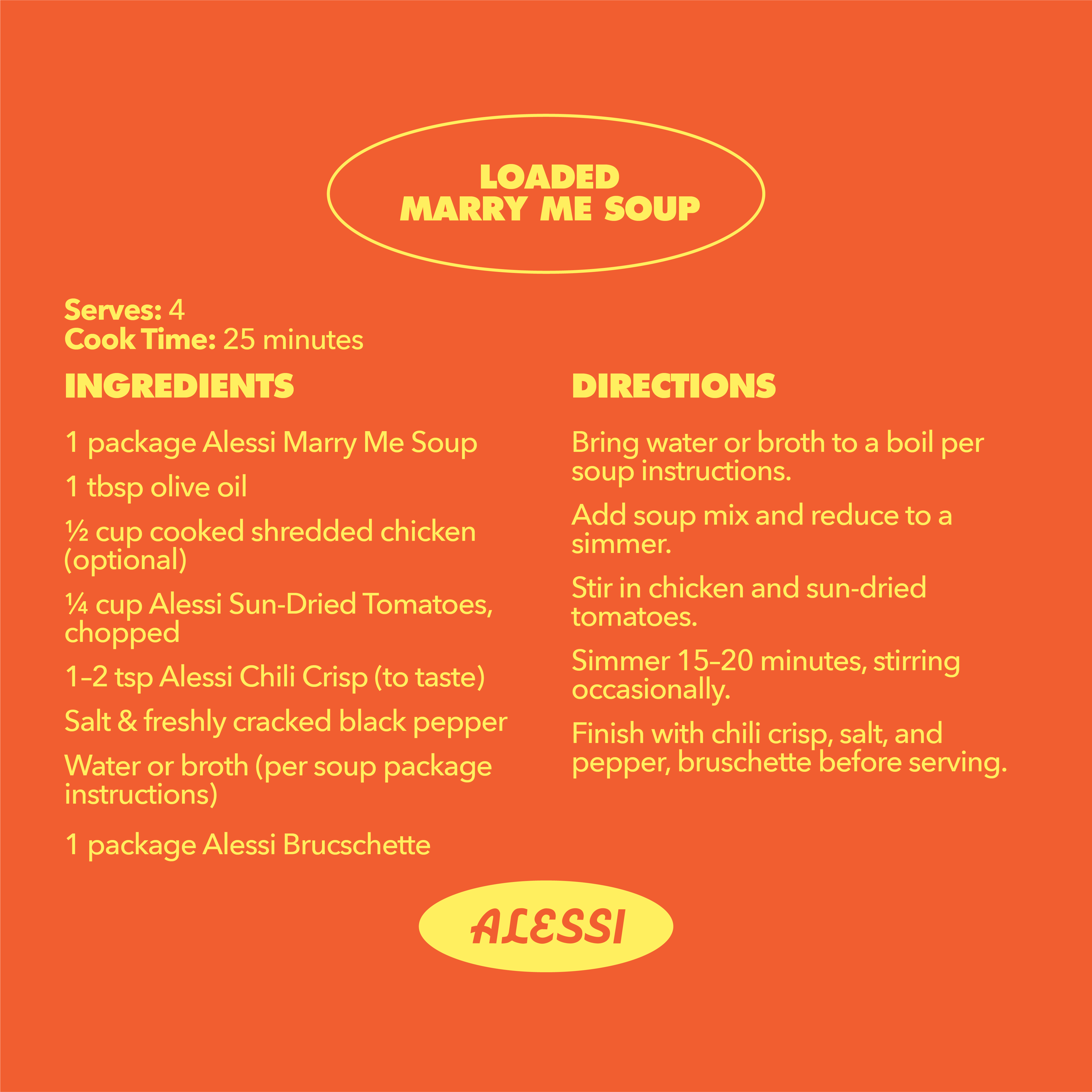 LOADED MARRY ME SOUP